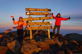 We reached Kilimanjaro summit 5895 m